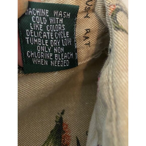 Coleman Outdoors Fly Fishing Beige Long Sleeve Button-Up Shirt Size Medium - Picture 4 of 10